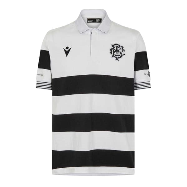 Macron Herr Barbarians 24/25 Pikétröja M Svart/Vit Black/White M