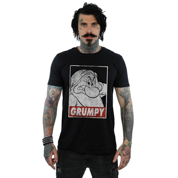 Snövit och de sju dvärgarna Herr Grumpy Poster Bomull T-shirt Black L