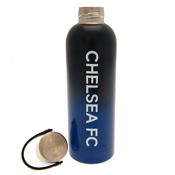 Chelsea FC Crest Termosmugg En Storlek Marinblå/Vit/Silver Navy/White/Silver One Size
