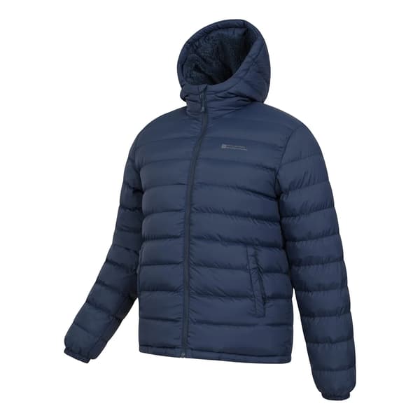 Mountain Warehouse Herr Seasons Pälsfodrad Vadderad Jacka 3X Navy 3XL