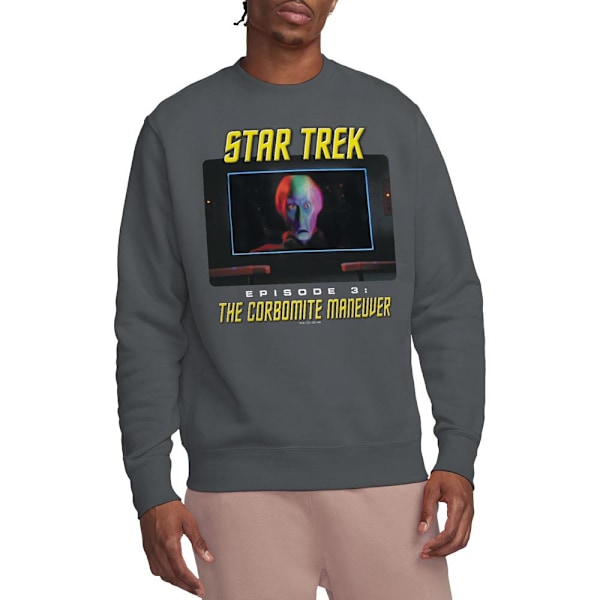 Star Trek Unisex Vuxen The Corbomite Maneuver Sweatshirt M Gråmelerad Charcoal M