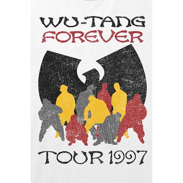 Wu-Tang Clan Unisex Adult Forever Tour ´97 T-shirt S Vit White S