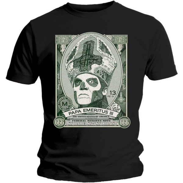 Ghost Unisex Vuxen Papa Cash T-shirt S Svart Black S