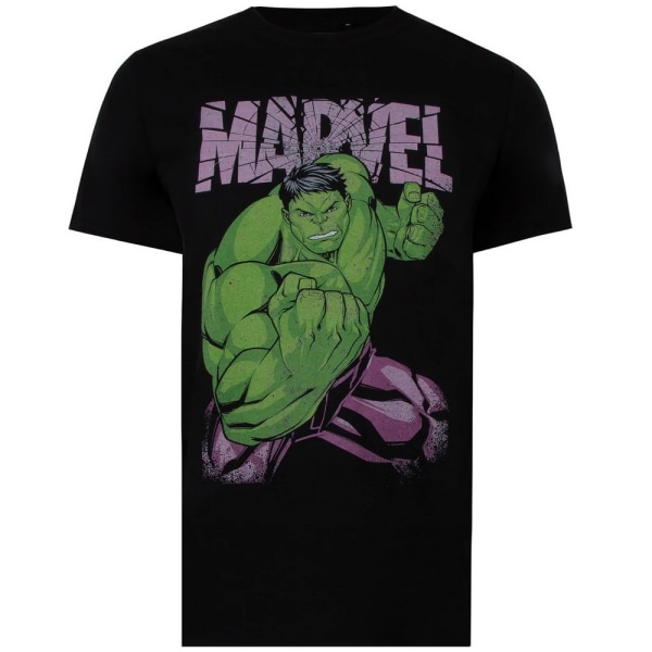Hulk Mens Uppercut T-Shirt S Svart/Lila/Grön Black/Purple/Green S