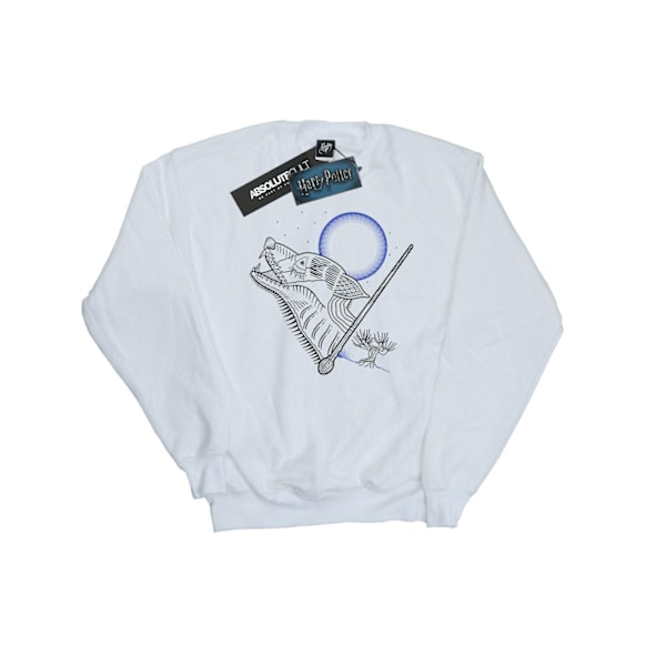 Harry Potter Herr Varulv Linje Konst Sweatshirt L Vit White L