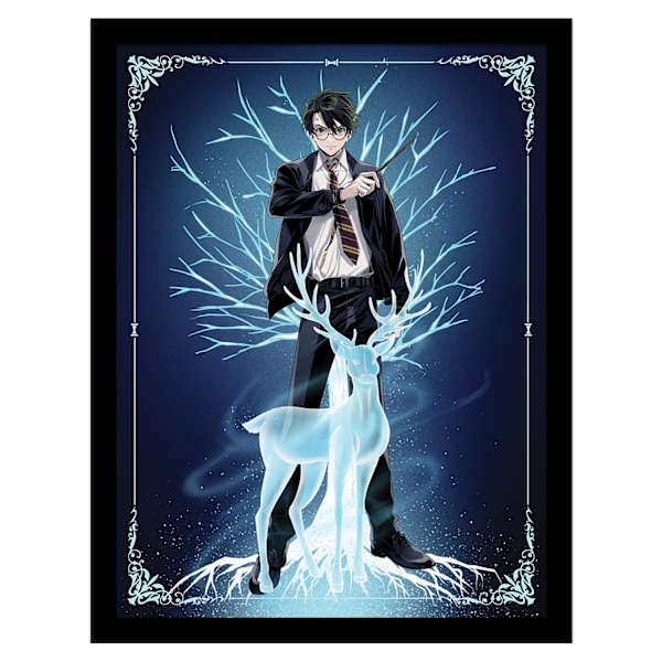 Harry Potter: Wizard Dynasty Patronus inramad affisch 40cm x 30cm Blue 40cm x 30cm