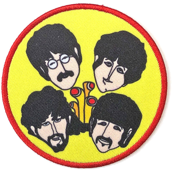 The Beatles gula ubåtsperiskop och huvudlappar One Size Yellow/Black One Size