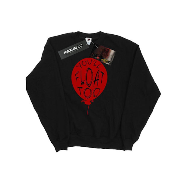 It Herr Pennywise You´ll Float Too Sweatshirt M Svart Black M