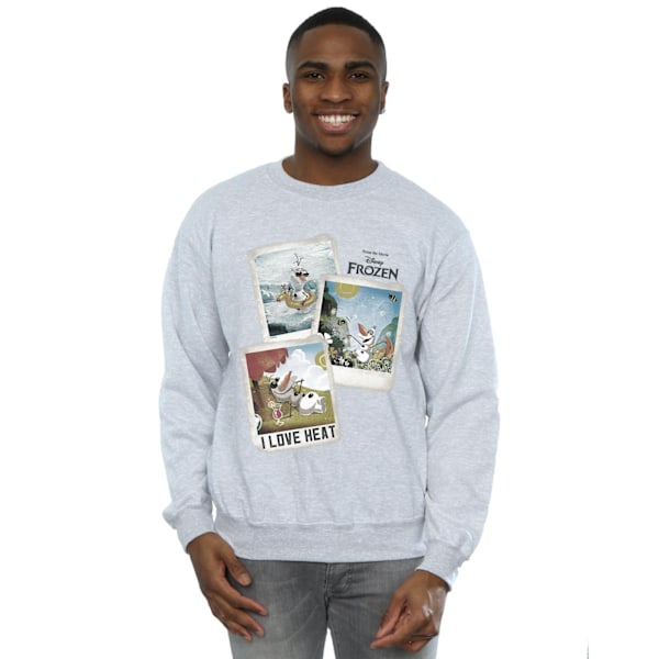 Frozen Herr Olaf Polaroid Sweatshirt XXL Sports Grey Sports Grey XXL