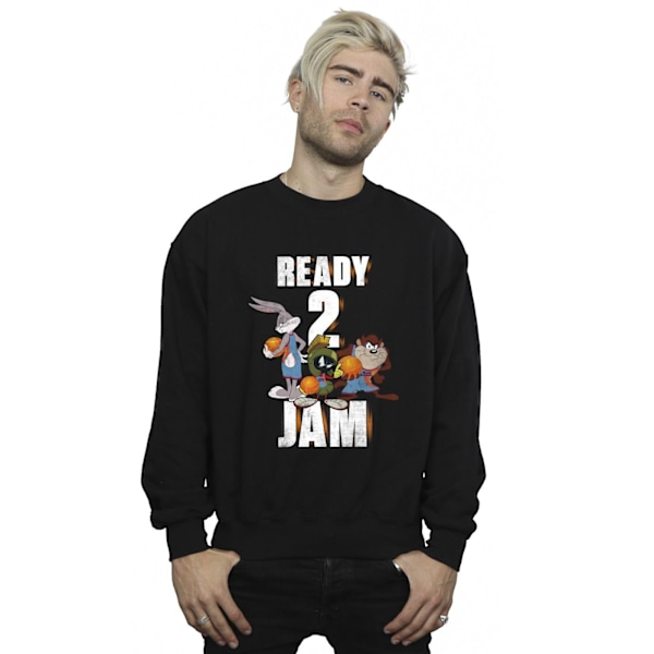 Space Jam: A New Legacy Mens Ready 2 Jam Sweatshirt M Svart Black M