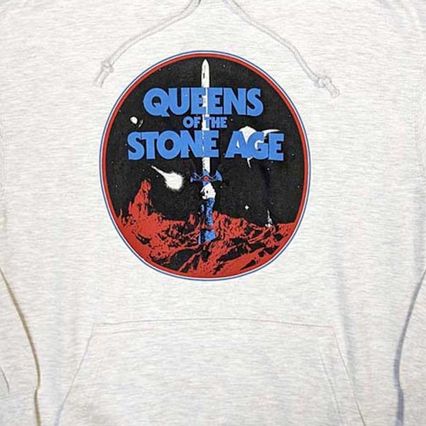 Queens Of The Stone Age Unisex Vuxen Branca Sword Hoodie S Grå Grey S