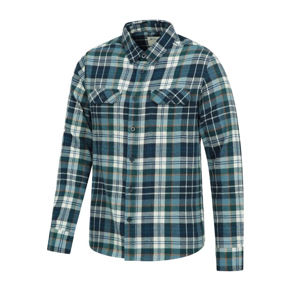 Mountain Warehouse Herr Trace Flanellskjorta (2-pack) XL Corn Corn Blue XL