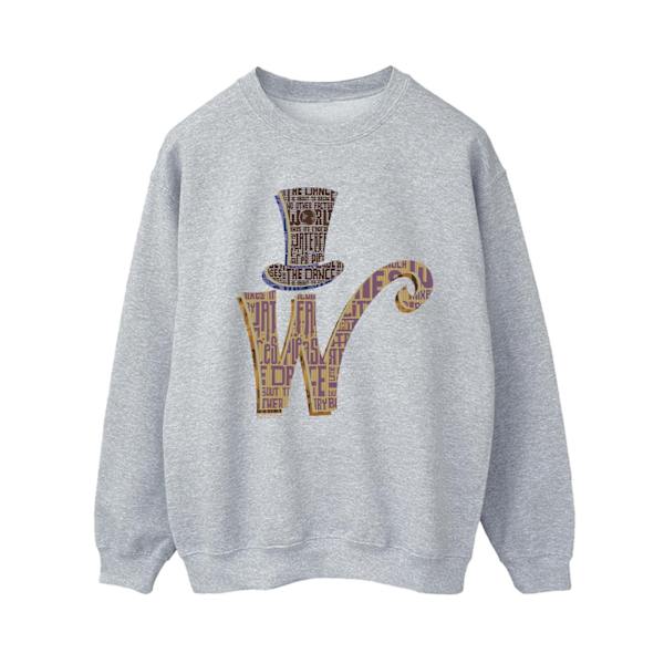 Willy Wonka Dam/Dam W Logotyp Hat Sweatshirt L Sports Grey Sports Grey L