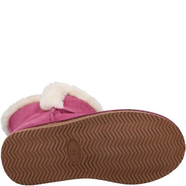 Hush Puppies Flickor Ashlynn Mocka Tofflor 1 UK Rosa Rose 1 UK