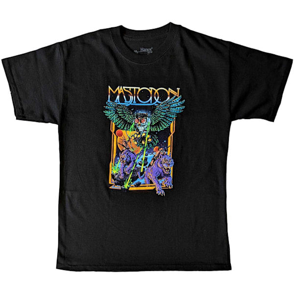 Mastodon Barn/Barn Space Owl Bomull T-shirt 11-12 År Svart Black 11-12 Years