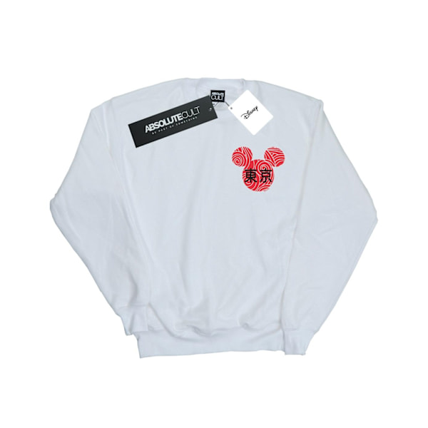 Disney Herr Mickey Mouse Symbol Sweatshirt 4XL Vit White 4XL