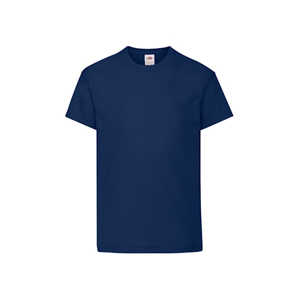 Fruit of the Loom Barn/Barn Original T-shirt 12-13 år N Navy Blue 12-13 Years