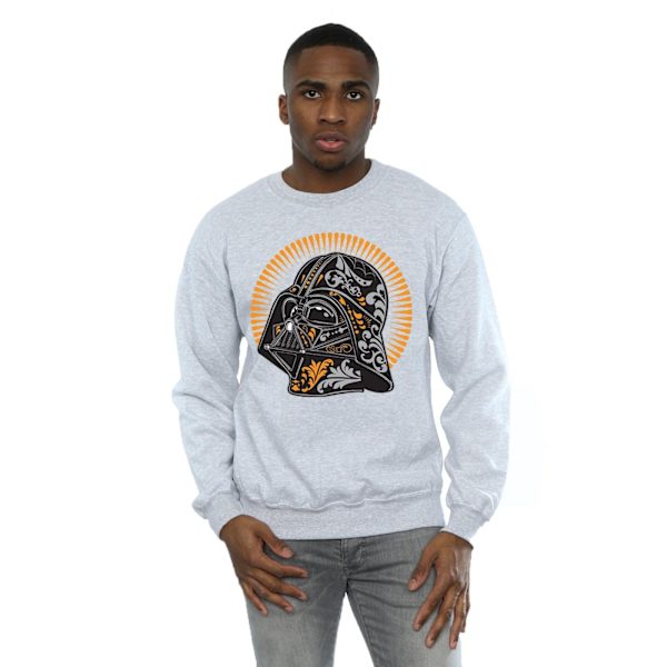 Star Wars Herr Darth Vader Dia De Los Muertos Sweatshirt M Spor Sports Grey M