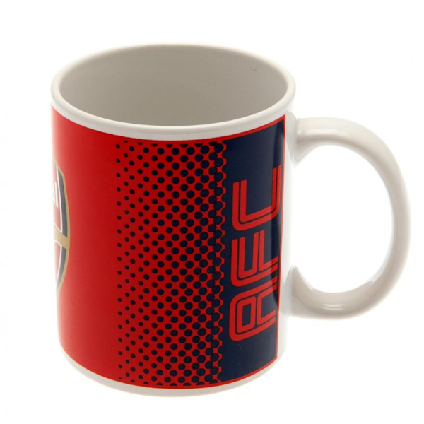 Arsenal FC Fade Design Keramisk Mugg I Acetatbox 9 x 8cm Röd/Vit Red/White/Navy 9 x 8cm