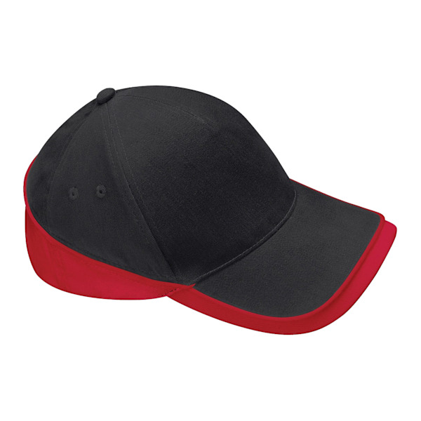 Beechfield Teamwear Competition Cap One Size Svart/Klassisk Röd Black/Classic Red One Size