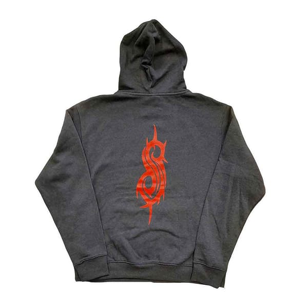 Slipknot Unisex Vuxen Baktryck Logo Pullover Hoodie M Grå Grey M
