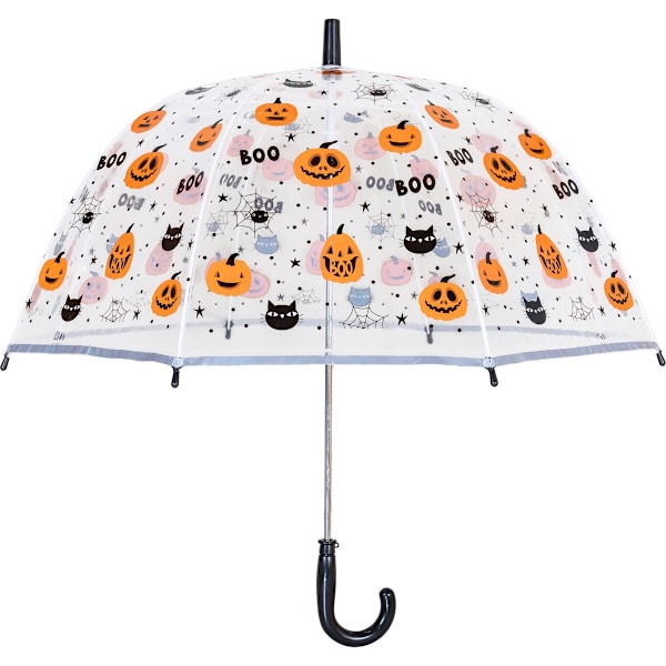X-brella Barn/Barn Halloween Pumpa Paraply En Storlek Cle Clear/Orange One Size