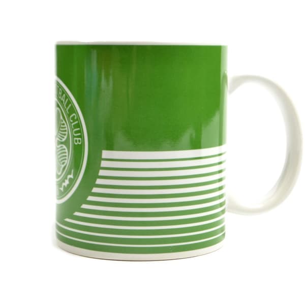 Celtic FC Linjär Mugg One Size Grön/Vit Green/White One Size
