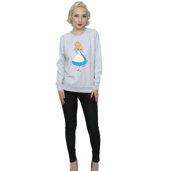 Alice i Underlandet Dam/Dam Classic Heather Sweatshirt XL Heather Grey XL