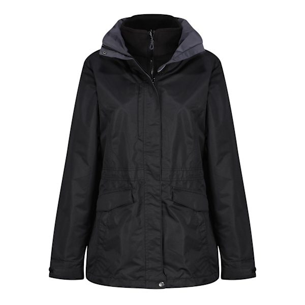 Regatta Dam/Kvinnor Benson III 3-i-1 Andningsbar Jacka 14 UK Black/Black 14 UK