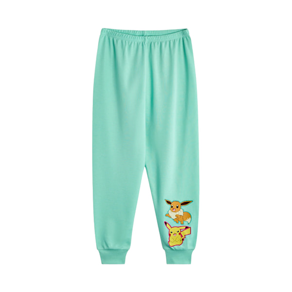 Pokemon Flickor Pikachu & Eevee Lång Pyjamas Set (2-pack) 7-8 År Pink/Blue 7-8 Years