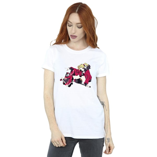 DC Comics Dam/Kvinnor Harley Quinn Rullskridskor Bomull Pojkvän White M