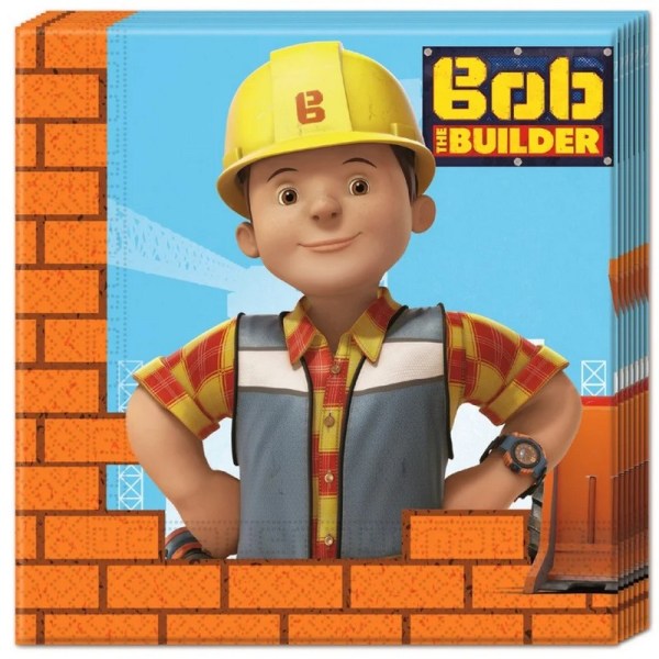 Bob the Builder engångsservetter (paket med 20) One Size Multic Multicoloured One Size