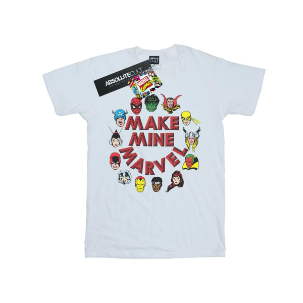 Marvel Boys Make Mine Marvel T-shirt 12-13 år Vit White 12-13 Years