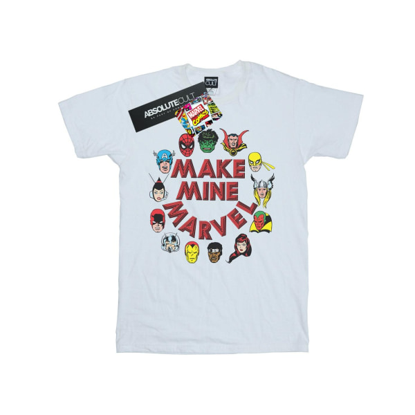 Marvel Boys Make Mine Marvel T-shirt 5-6 år Vit White 5-6 Years