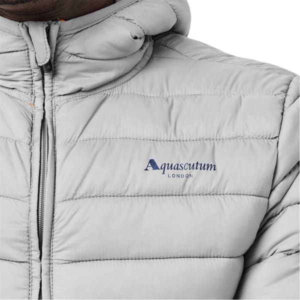 Aquascutum Herr Logotyp Pufferjacka S Grå Grey S
