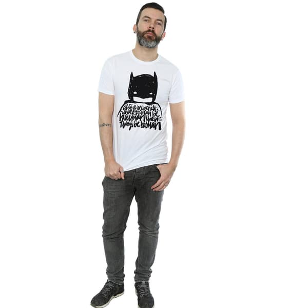 DC Comics Herr Batman Always Be Yourself T-Shirt S Vit White S