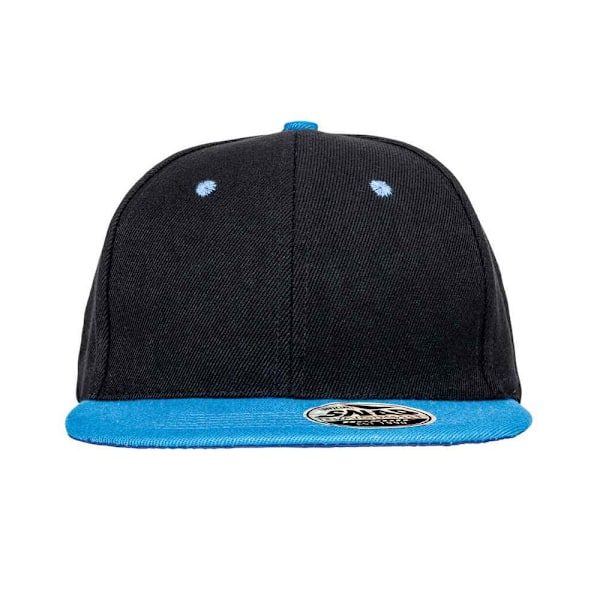 Result Headwear Unisex Vuxen Bronx Kontrast Snapback Cap One Si Black/Azure One Size