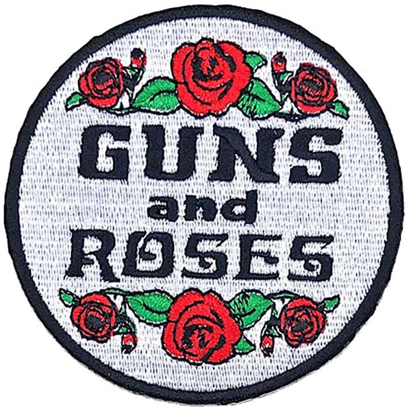 Guns N Roses Broderad Stryk-på-lapp En Storlek Grå/Svart/Röd Grey/Black/Red One Size