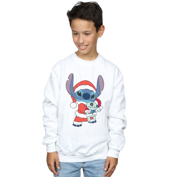 Disney Boys Lilo And Stitch Stitch Jultröja 7-8 År White 7-8 Years