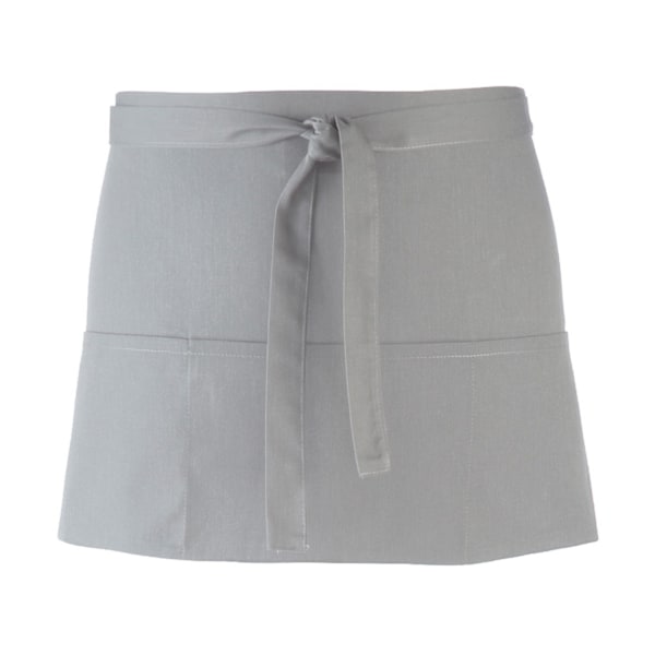 Premier Colours 3-fickor kort förkläde One Size Silver Silver One Size