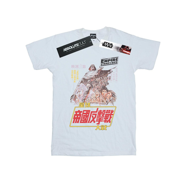 Star Wars Mens The Empire Strikes Back Airbrush Kanji Poster T-shirt White XXL