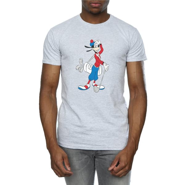 Disney Herr Långben Golf T-Shirt M Ljusgrå Heather Grey M