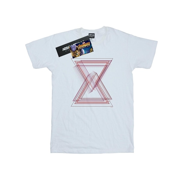 Avengers Infinity War Herr Svart Änka Linjer Bomulls T-Shirt L W White L