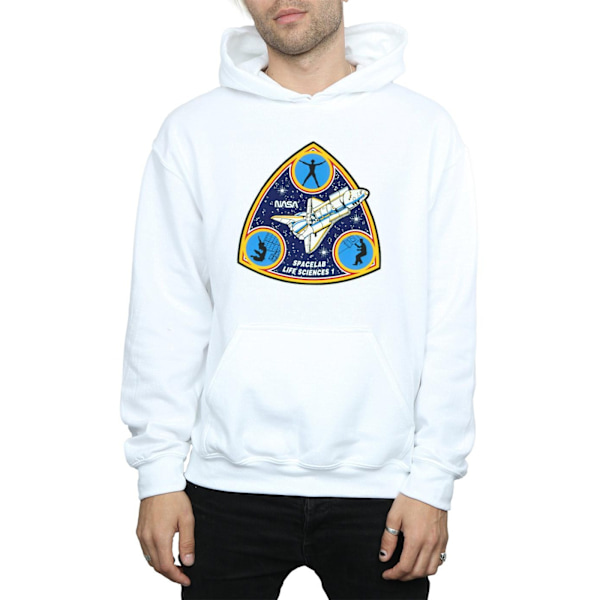 NASA Classic Spacelab Life Science Hoodie S Vit White S