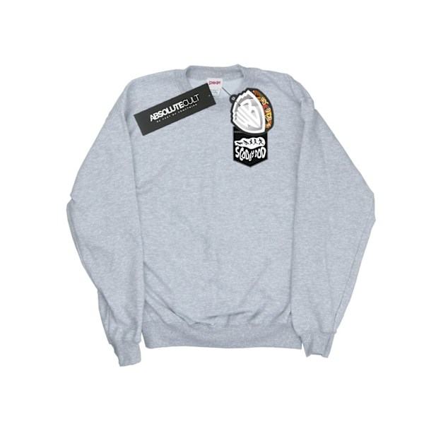 Scooby Doo Flickor Faux Pocket Sweatshirt 12-13 År Sports Grey Sports Grey 12-13 Years