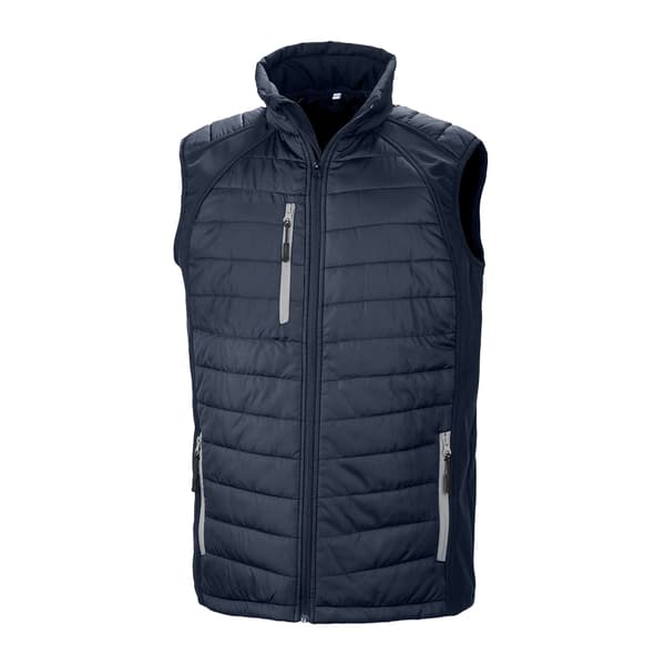 Result Unisex Vuxen Compass Softshell Väst S Marinblå/Grå Navy/Grey S