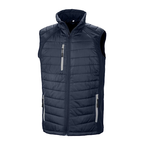 Result Unisex Vuxen Kompass Softshell Väst XS Marinblå/Grå Navy/Grey XS
