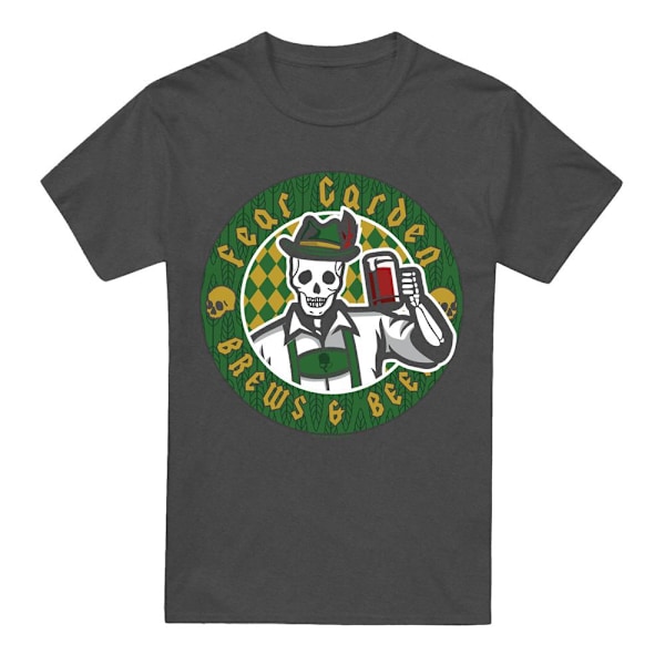 Hell Fest Unisex Vuxen Fear Garden T-Shirt XL Kolgrå Charcoal XL