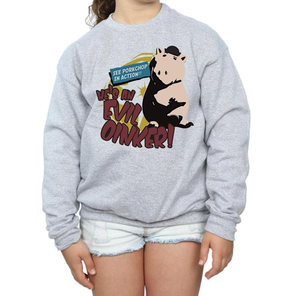 Disney Girls Toy Story Evil Oinker Sweatshirt 12-13 år Sport Sports Grey 12-13 Years