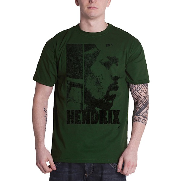 Jimi Hendrix Unisex Adult Let Me Live Bomull T-shirt S Khaki Grön Khaki Green S